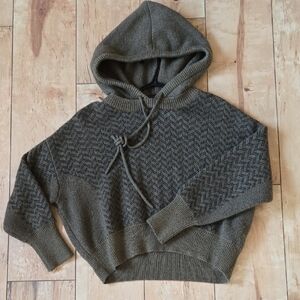 S/M - Kerisma Olive Green Hooded Sweater